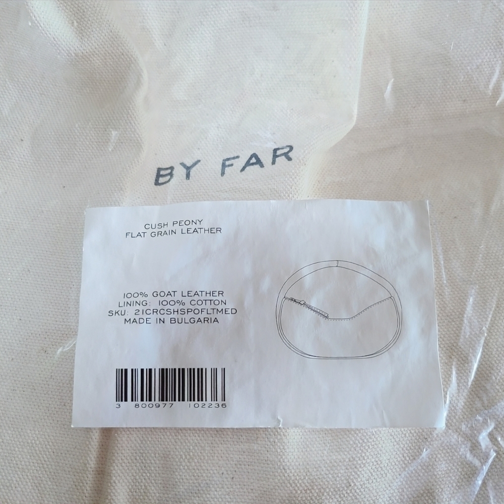 BY FAR Cush Flat Grain Leather Bag, Pink, NWT - Picture 16 of 16